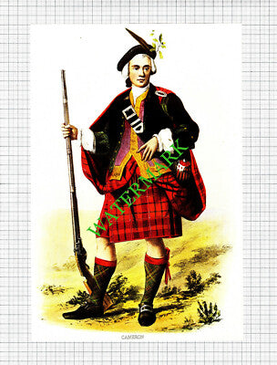 CAMERON Scottish Clans - c.1980 Book Print