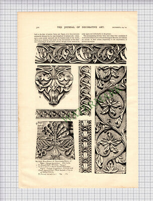 X253) Indian Decoration South Kensington Museum - 1894 Article