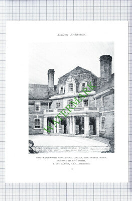 County Fire Office Glasshouse St Lord / Wandsworth College Long Sutton - c.1928