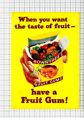 Rowntree's Fruit Gums Small ADVERT - 1957 Cutting