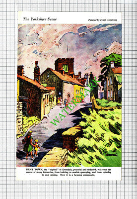 Dent Town Dentdale Cumbria Yorkshire - 1962 Cutting