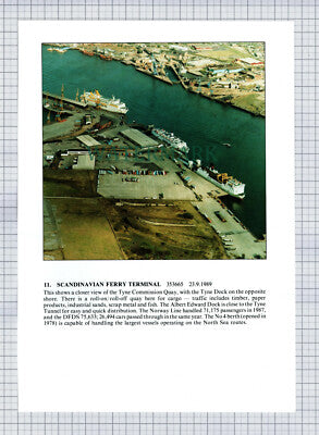(8618) Swan Hunter Ship Yard / Scandinavian Ferry Tyne Docks - 1980s Cutting