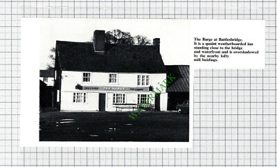 C7976) The Barge Inn Battlesbridge Essex - 1967 Cutting
