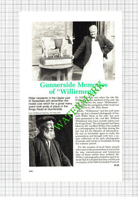 King's Head Gunnerside William Whitehead Willie Shaw Billy Raine - 1988 Cutting