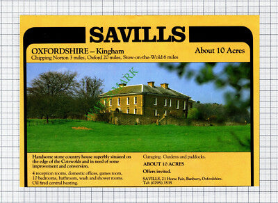 Kingham Oxfordshire House Sale Advert - 1981 Cutting