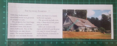 C1111) The Gunyah Stansted House Sale Advert - 1996 Clip