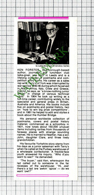 Ken Forster Scarborough Author - 1983 Cutting