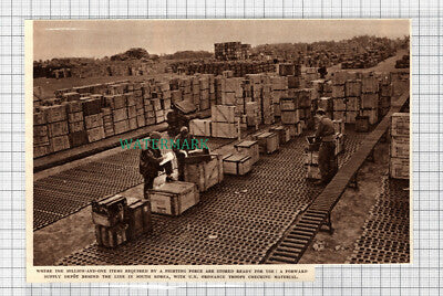 C3166) Forward Supply Depot South Korea UN Ordnance Troops - 1951 Clip