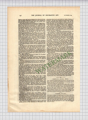 X379) Master Painters Of Scotland Tarbet Hugh McCulloch McGlashan - 1894 Article