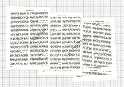 The Royal Geographical Society Philip Wickens - 1993 Article / Print