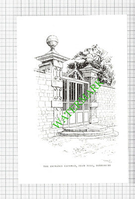 Eyam Hall Derbyshire - 1980s Cutting