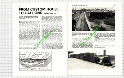 Port Of London Authority Railway Gallions Station Edward Treby - 1975 Article