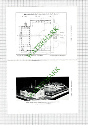 Prestatyn North Wales Pavilion Bathing Pool - c.1927 Book Prints