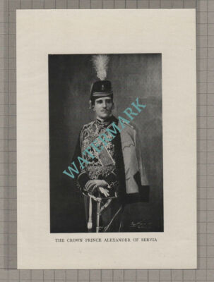 C3662) The Crown Prince Alexander Of Servia - c.1920s Clip