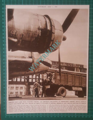(X382) Tempelhof Airport Berlin Germany US Aircraft Unloading - 1948 Clip