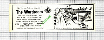 The Wardroom Wallasea Island Essex Advert - 1974 Cutting