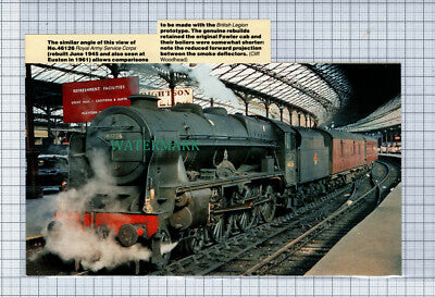 C4891) Railway Engine No 46126 Royal Army Corps Euston Station - 1990s Cutting