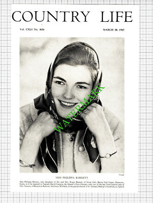 Miss Philippa Barnett Dunmow Essex Capt David Cannon Salisbury - 1967 Cutting