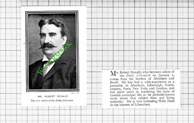 Mr Robert Donald Daily Chronicle Editor - 1903 2-Part Cutting