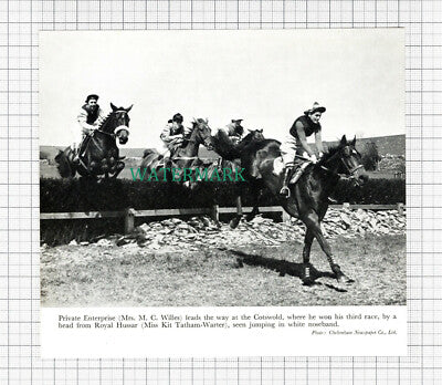 C5473) Mrs M C Willes Horse Jumping Kit Tatham-Warter - 1955 Cutting