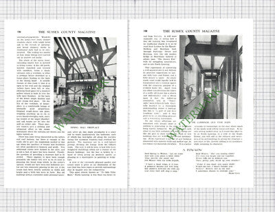9769) Ye Olde Tithe Barn Lancing Sussex - 1930 Article