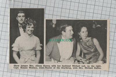 C1138) Mrs Alison Dawes Michael Cpt Ronnie Wallace Heythrop Michael Bullen 1972