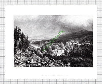 Newby Bridge Lancashire - 1960s Book Print