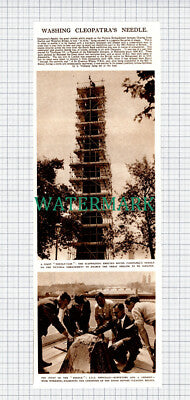 (X584) Cleopatra's Needle Cleaned London County Council - 1950 Clip