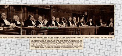 C1586) The Corfu Channel Dispute Britain & Albania Sir Arnold McNair 1948 Clip