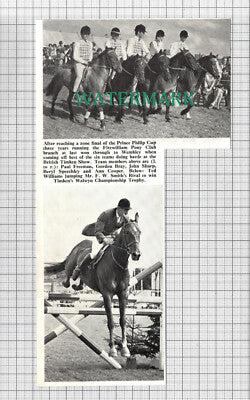C2773) British Timken Horse Show Ted Williams Gordon Bray Speechley - 1968 Clip