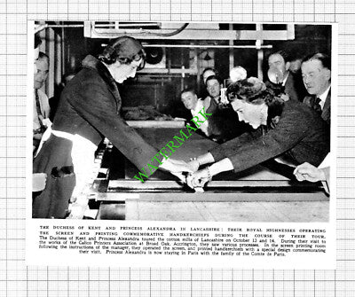 Calico Printers Broad Oak Accrington Royal Visit - 1953 Cutting