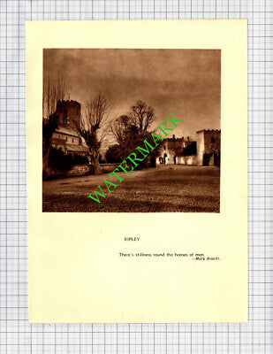 Ripley Yorkshire - c.1930s Book Print