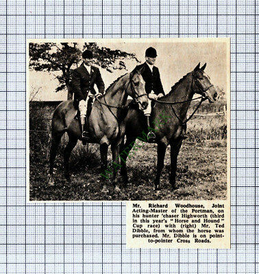 C2793) Richard Woodhouse Portland Hunt Ted Dibble - 1969 Cutting