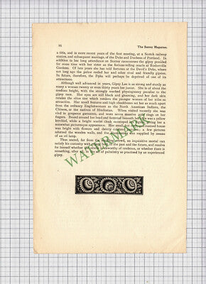 8915) Dr James Price Guildford Surrey Chemist Gipsy Lee - 1902 Article