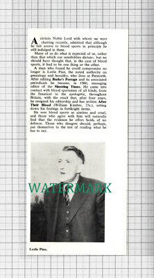 C2581) Leslie Pine Author - 1966 Clip
