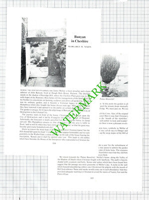 James Mellor Hough Hole House Rainow Humphreys John Bunyan -1988 Article / Print