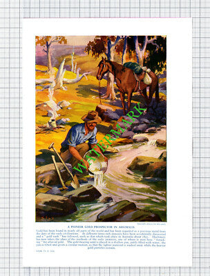 Gold Panning Australia / Welsh Tinplate Works Wales - c.1950s Book Print