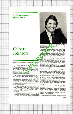 Gilbert Johnson Harrogate - 1980 Article