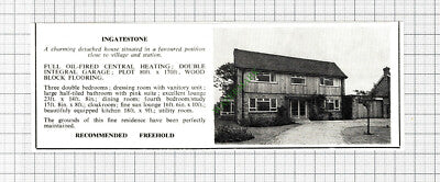 Ingatestone Essex House Sale Advert - 1960s Cutting
