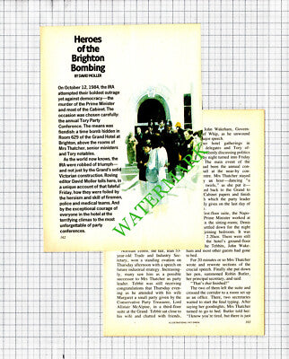 The Brighton Bombing Margaret Thatcher - 1985 Small Article