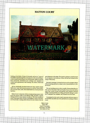 (8713) Hatton Court Upton St Leonards Gloucester - c.1990s Cutting