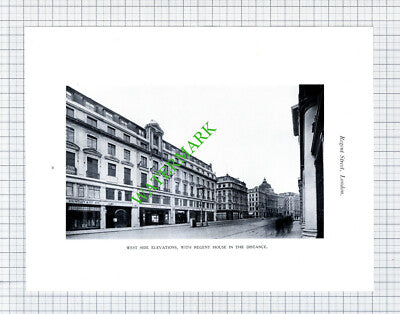 Huntley & Co Nash Regent Street London / Triumph House Randall 1928 Book Print