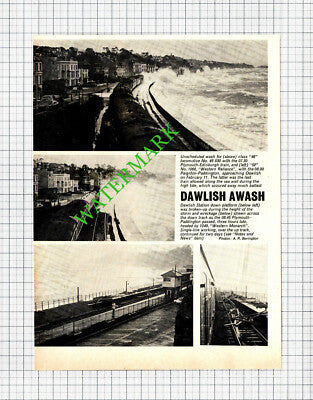 Dawlish Railway Station Devon - 1974 Cutting