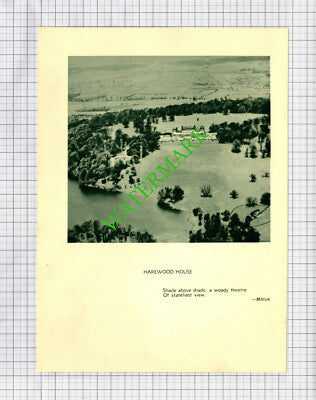 Harewood House Yorkshire -- c.1930s Book Print