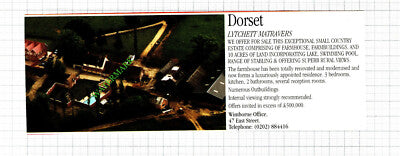 Lytchett Matravers Estate Sale Advert - 1988 Cutting