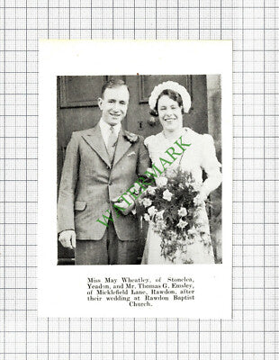 Agnes Beck Francis Gill Rawdon / May Wheatley Yeadon Thomas Emsley 1937 Cutting