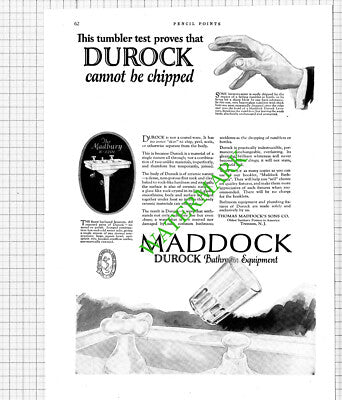 Maddock Durock Thomas Maddock Trenton New Jersey USA Advert - 1926 Cutting