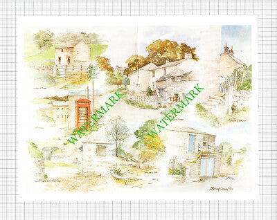 J Michael Curran Artist Lofthouse Thorpe Yorkshire - 1991 Small Magazine Pullout