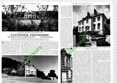 Glendoick Perthshire Mr & Mrs Euan Cox Botanist - 1967 Article