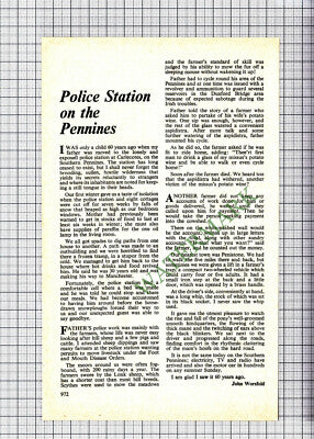 C5998) John Worsfold Carlecotes Police Station Penistone - 1975 Cutting
